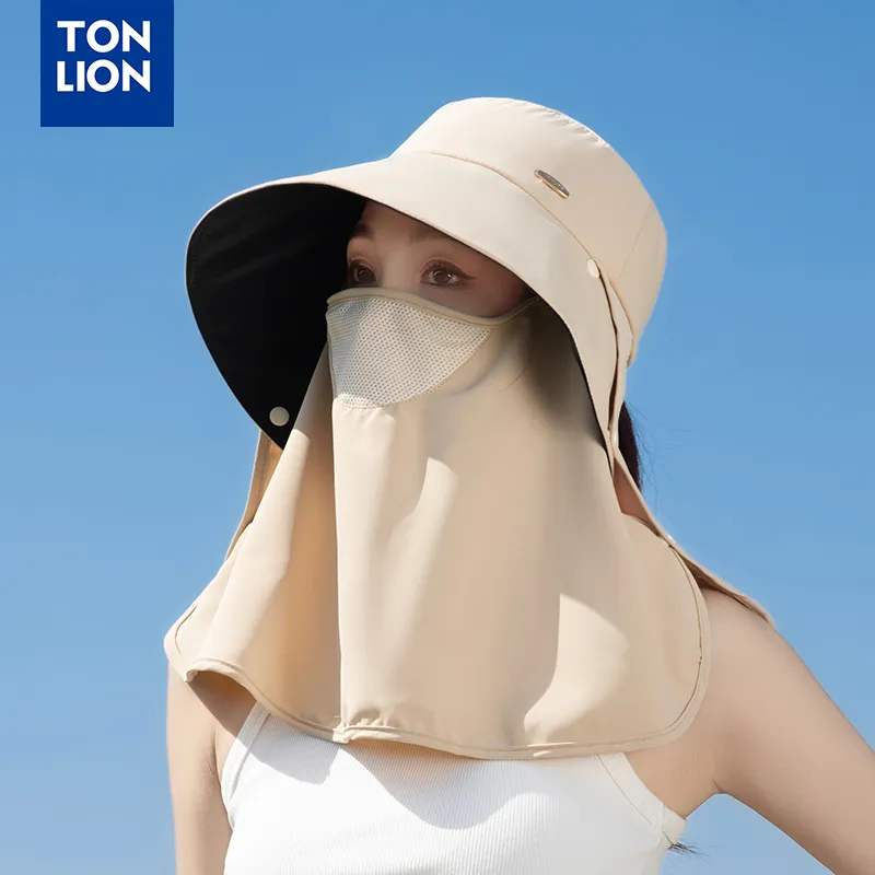 Tonlion Polyester Sun Protection Hats Unisex-10