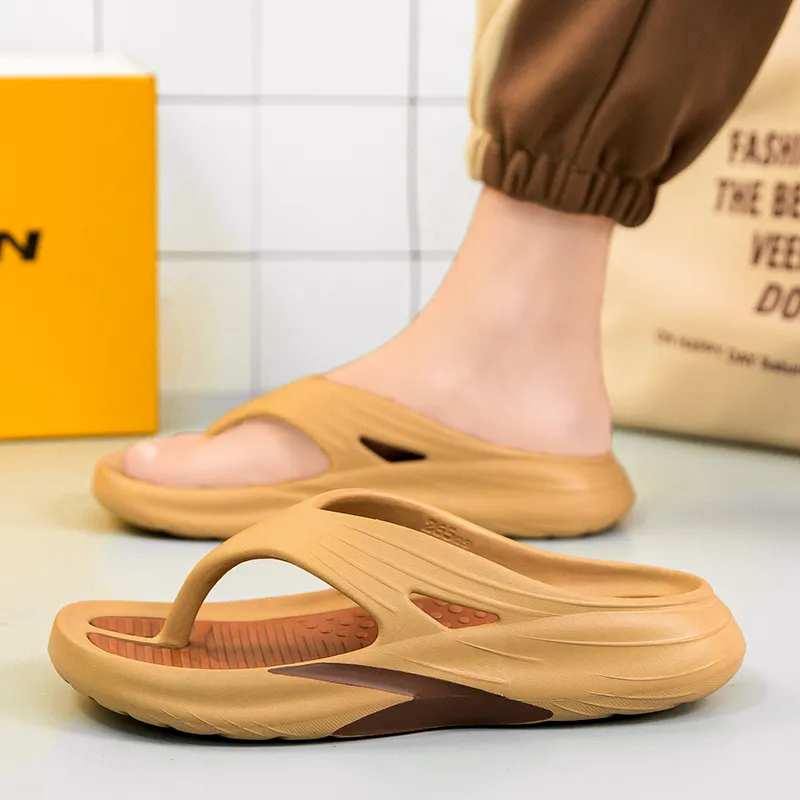YUZHAOLIN EVA Quiet Odor Resistant Abrasion Resistant Slip Resistant Flip Flops Men's-3