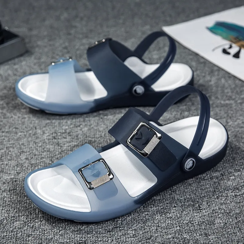 YUZHAOLIN Beach Sandals Men Dark Blue, Black, Brown-1