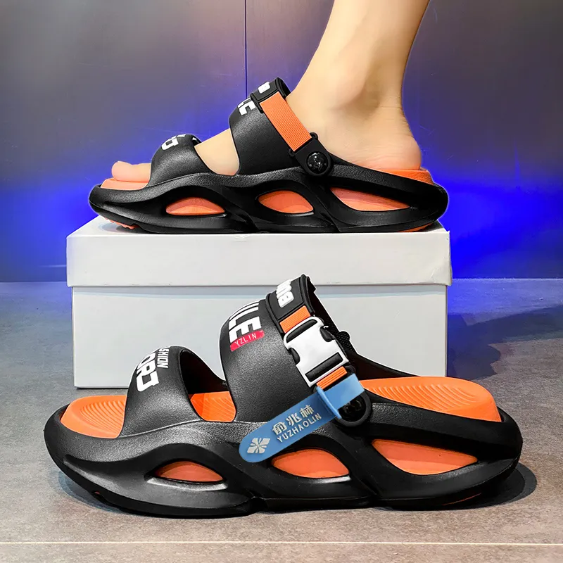 YUZHAOLIN EVA Cut Out Massage Slip Resistant Abrasion Resistant Quiet Slide Slippers Unisex-99