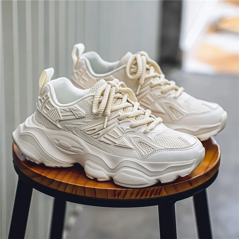 YUZHAOLIN Lightweight Wear Resistant And Slip Resistant Low Top Chunky Sneakers Men's-20