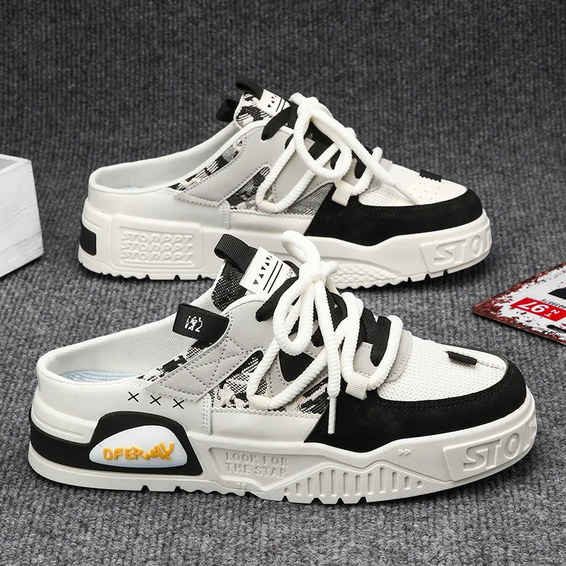 YUZHAOLIN Rubber Sole Quiet Odor Resistant Abrasion Resistant Slip Resistant Closed Toe Slippers Men's-6