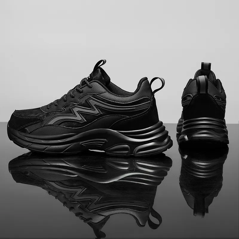 YUZHAOLIN Anti Slip Wear Resistant Low Top Chunky Sneakers Men's-6