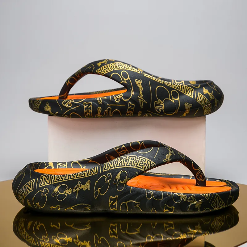 YUZHAOLIN Quiet Odor Resistant Abrasion Resistant Slip Resistant Flip Flops Men's-2