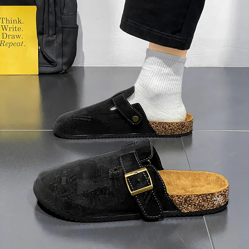 YUZHAOLIN Abrasion Resistant Slip Resistant Wrap toe Slippers Unisex-3