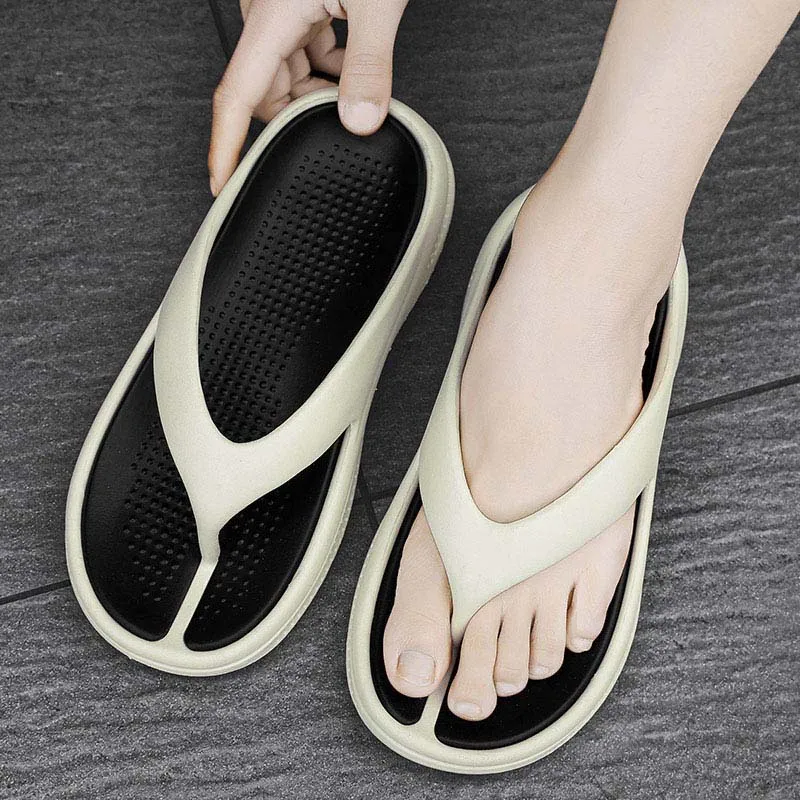 YUZHAOLIN Quiet Odor Resistant Abrasion Resistant Slip Resistant Flip Flops Unisex-3