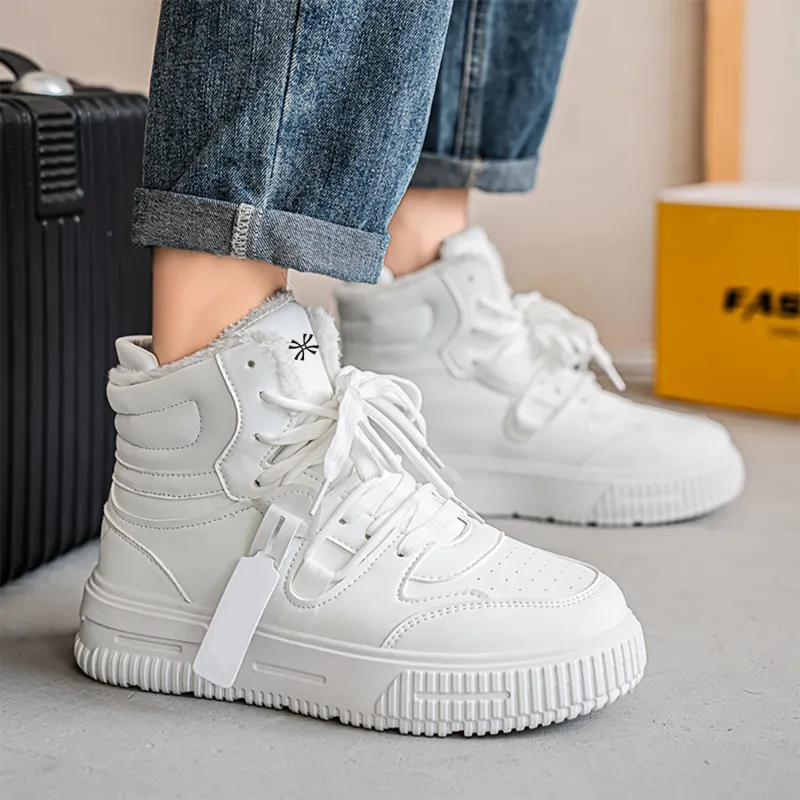 YUZHAOLIN Height Increasing Wear-Resistant Slip-Resistant High-Top Skateboard Shoes Unisex-27