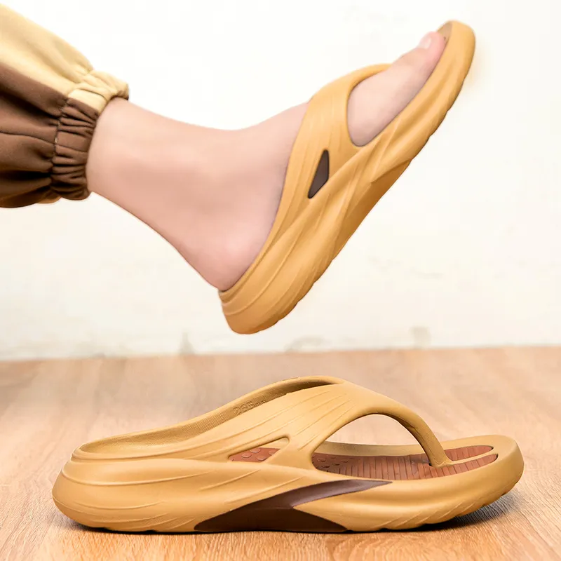 YUZHAOLIN EVA Quiet Odor Resistant Abrasion Resistant Slip Resistant Flip Flops Men's-4