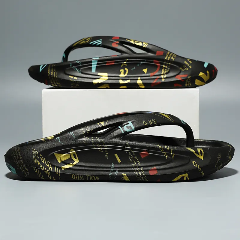 YUZHAOLIN EVA Quiet Odor Resistant Abrasion Resistant Slip Resistant Flip Flops Men's-1