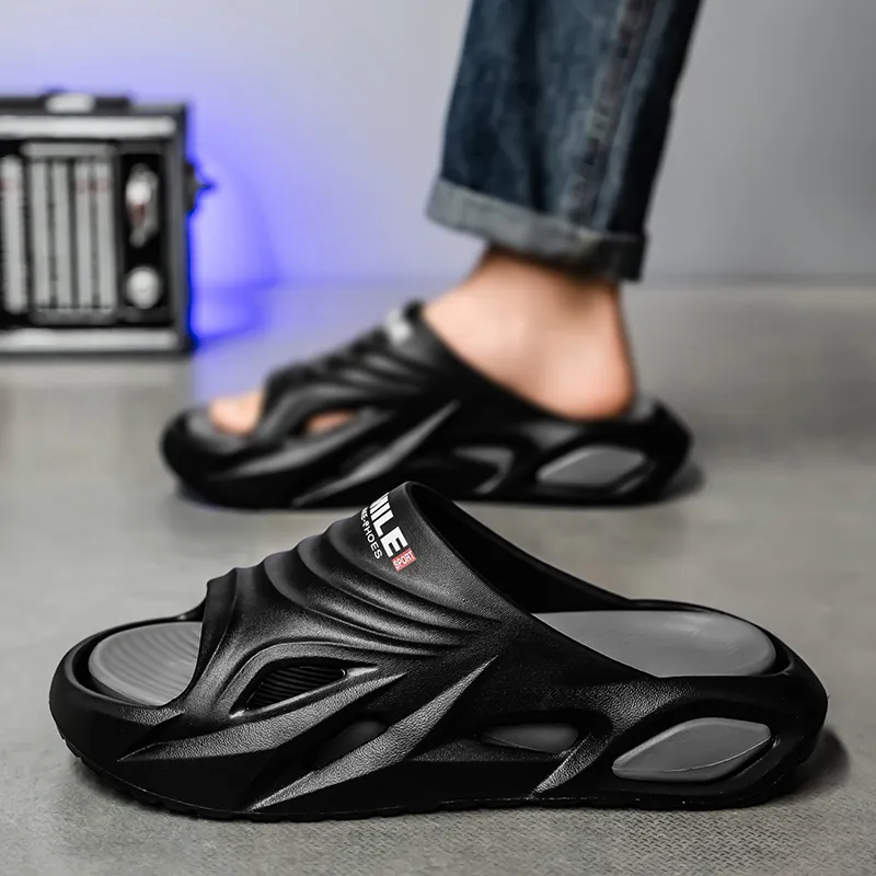 YUZHAOLIN Quiet Slip Resistant Odor Resistant Abrasion Resistant Slide Slippers Men's-18