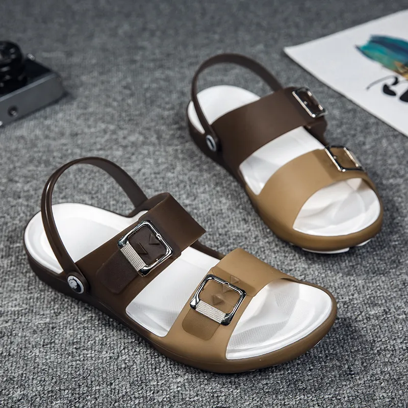 YUZHAOLIN Beach Sandals Men Dark Blue, Black, Brown-7
