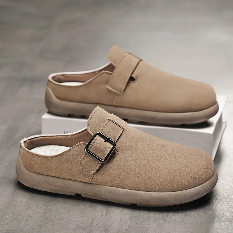 YUZHAOLIN Quiet Odor Resistant Abrasion Resistant Slip Resistant Closed Toe Slippers Men's-7