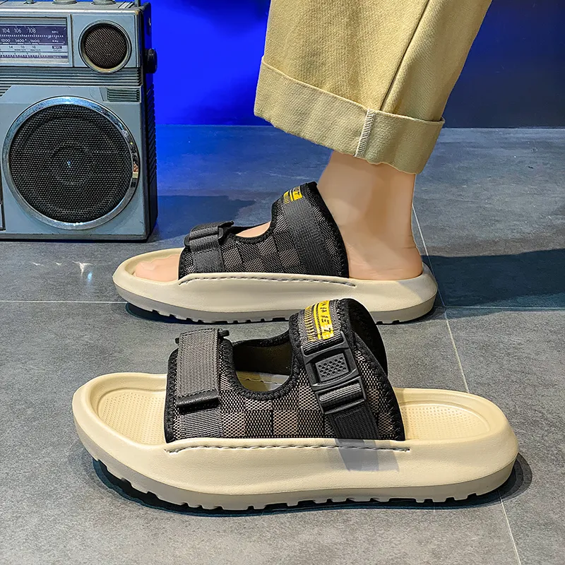 YUZHAOLIN Quiet Slip Resistant Odor Resistant Abrasion Resistant Slide Slippers Men's-14