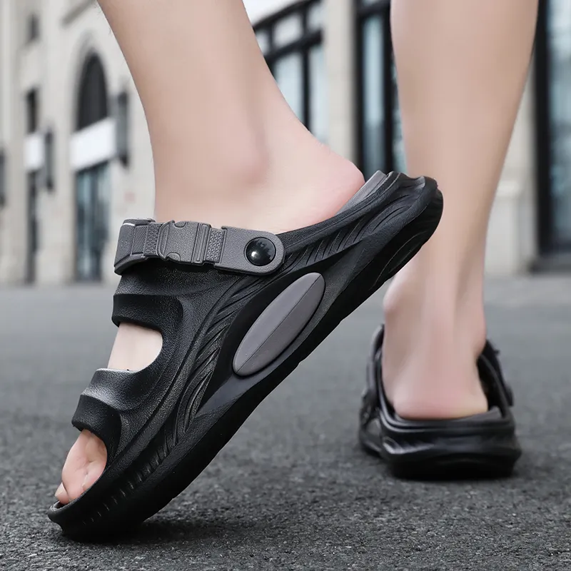 YUZHAOLIN EVA Quiet Slip Resistant Odor Resistant Abrasion Resistant Slide Slippers Men's-4