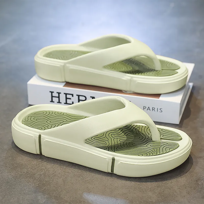 YUZHAOLIN EVA Quiet Odor Resistant Abrasion Resistant Slip Resistant Flip Flops Men's-11