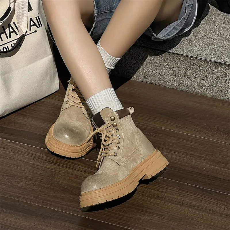 YUZHAOLIN Short Martin Boot Unisex-6