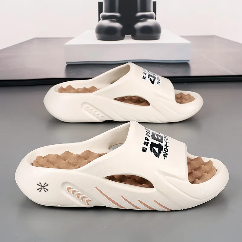 YUZHAOLIN EVA Odor Resistant Massage Slide Slippers Unisex-16