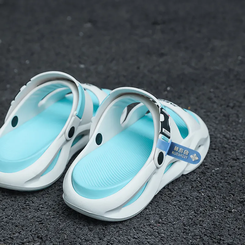 YUZHAOLIN EVA Cut Out Massage Slip Resistant Abrasion Resistant Quiet Slide Slippers Unisex-125