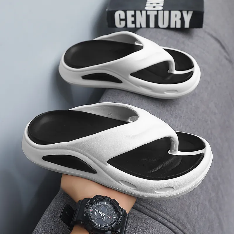 YUZHAOLIN EVA Quiet Odor Resistant Abrasion Resistant Slip Resistant Flip Flops Men's-2