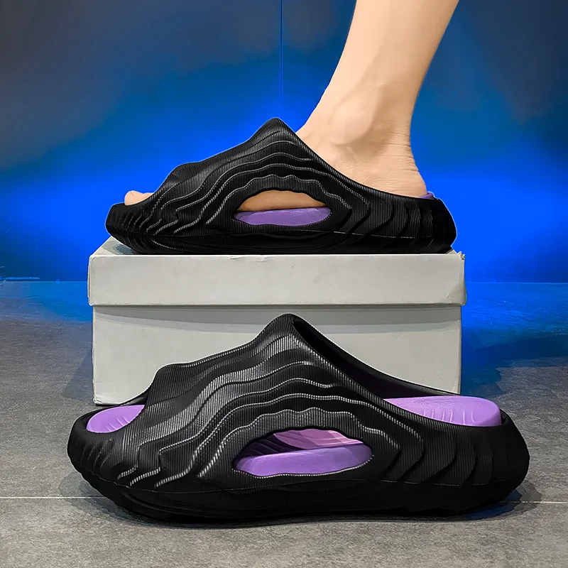 YUZHAOLIN Slip Resistant Abrasion Resistant Slide Slippers Men's-11