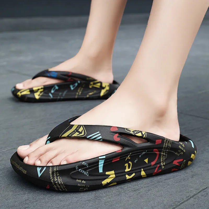 YUZHAOLIN EVA Quiet Odor Resistant Abrasion Resistant Slip Resistant Flip Flops Men's-3