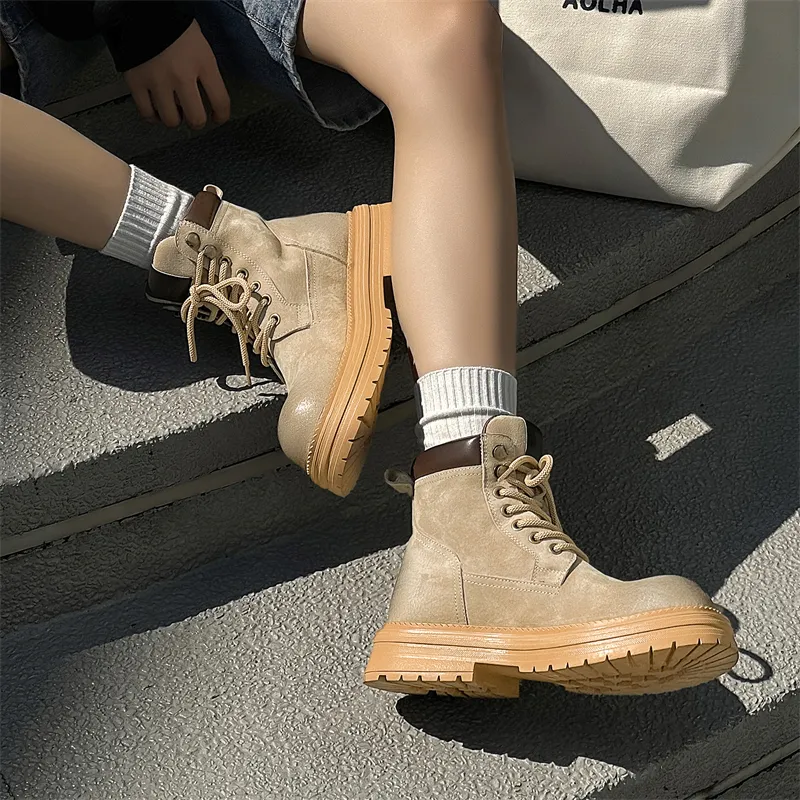 YUZHAOLIN Short Martin Boot Unisex-5