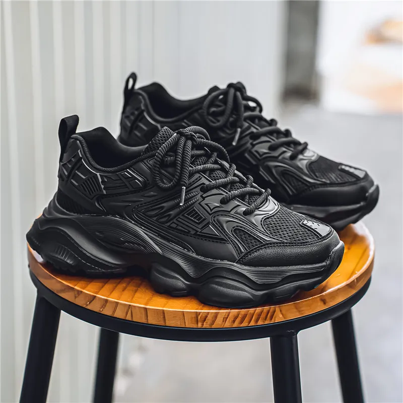 YUZHAOLIN Lightweight Wear Resistant And Slip Resistant Low Top Chunky Sneakers Men's-13