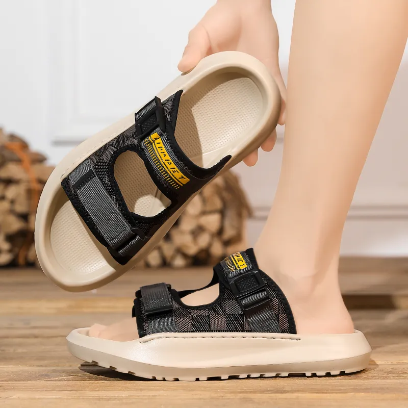 YUZHAOLIN Quiet Slip Resistant Odor Resistant Abrasion Resistant Slide Slippers Men's-13