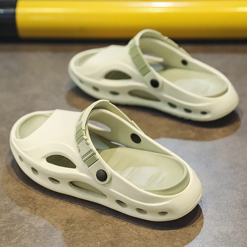 YUZHAOLIN Beach Sandals Men White Black, Beige Brown, Mint Green-3