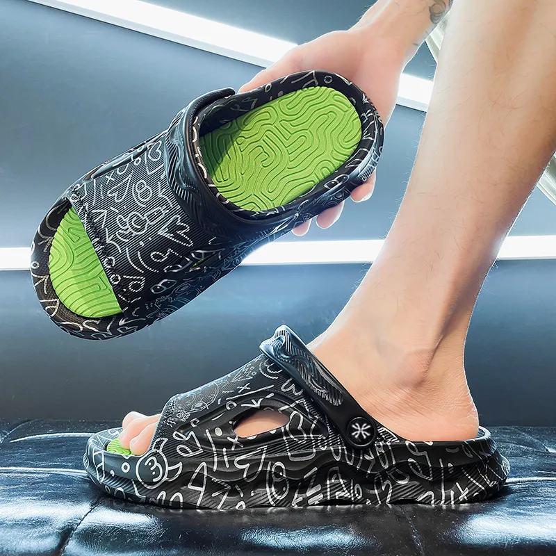 YUZHAOLIN Beach Sandals Men Black-3