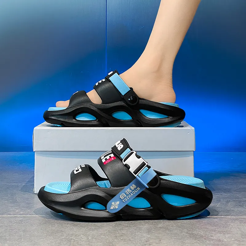 YUZHAOLIN EVA Cut Out Massage Slip Resistant Abrasion Resistant Quiet Slide Slippers Unisex-128