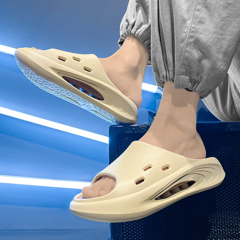 YUZHAOLIN EVA Quiet Slip Resistant Odor Resistant Abrasion Resistant Slide Slippers Unisex-3