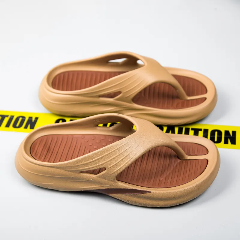YUZHAOLIN EVA Quiet Odor Resistant Abrasion Resistant Slip Resistant Flip Flops Men's-2