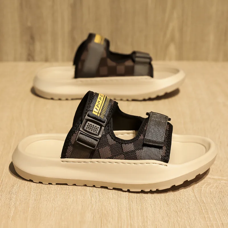 YUZHAOLIN Quiet Slip Resistant Odor Resistant Abrasion Resistant Slide Slippers Men's-12