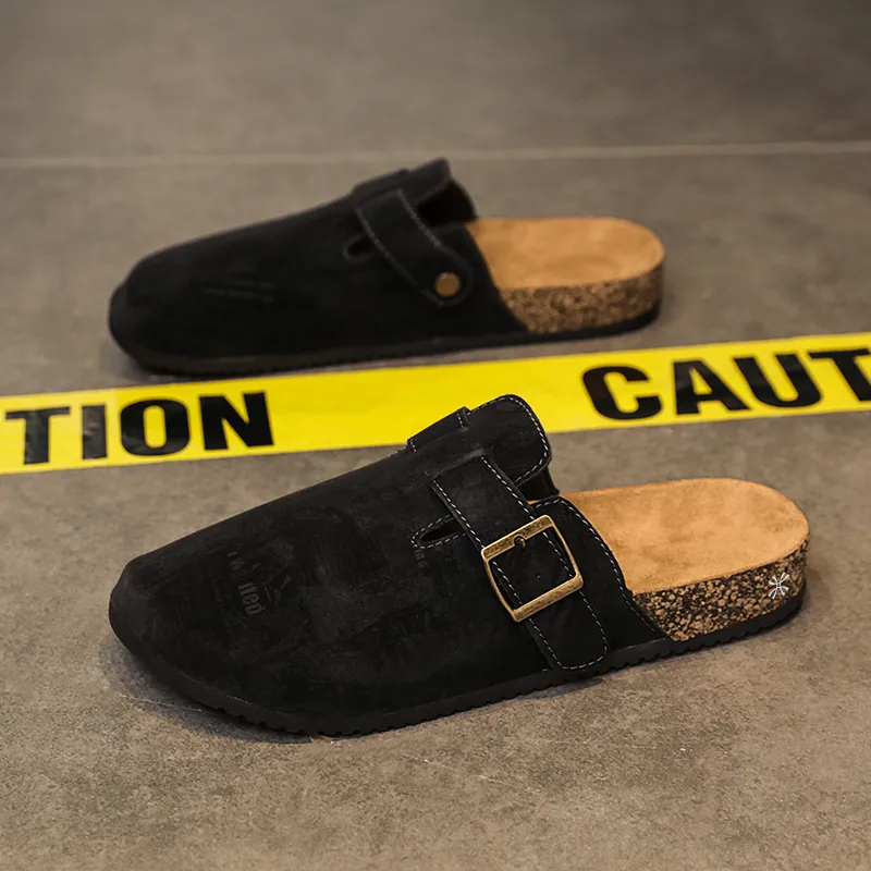 YUZHAOLIN Abrasion Resistant Slip Resistant Wrap toe Slippers Unisex-2