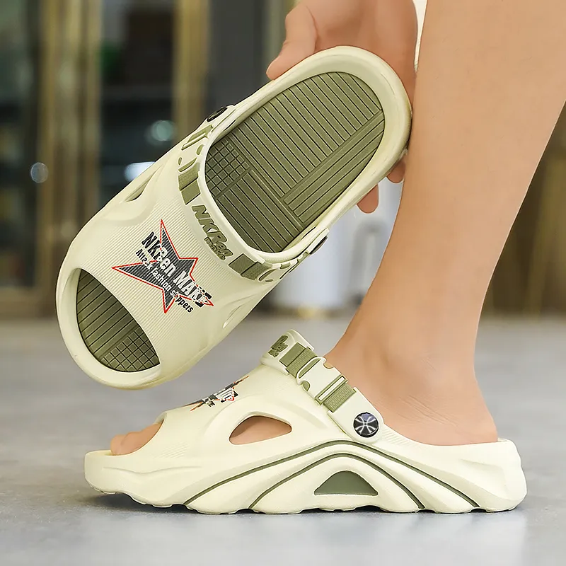 YUZHAOLIN Beach Sandals Men Black Gray White Blue-12