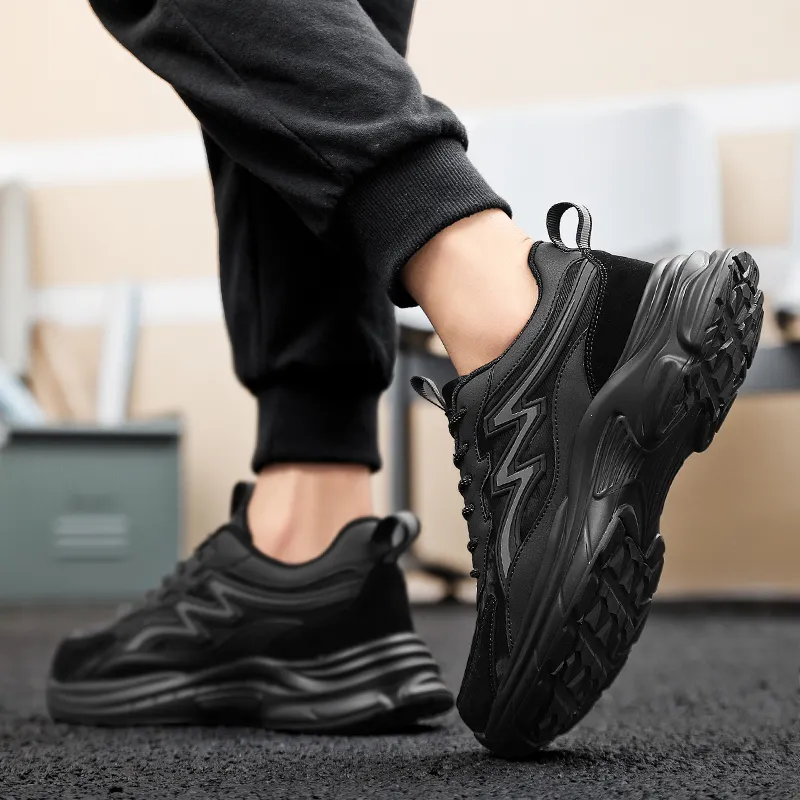 YUZHAOLIN Anti Slip Wear Resistant Low Top Chunky Sneakers Men's-7