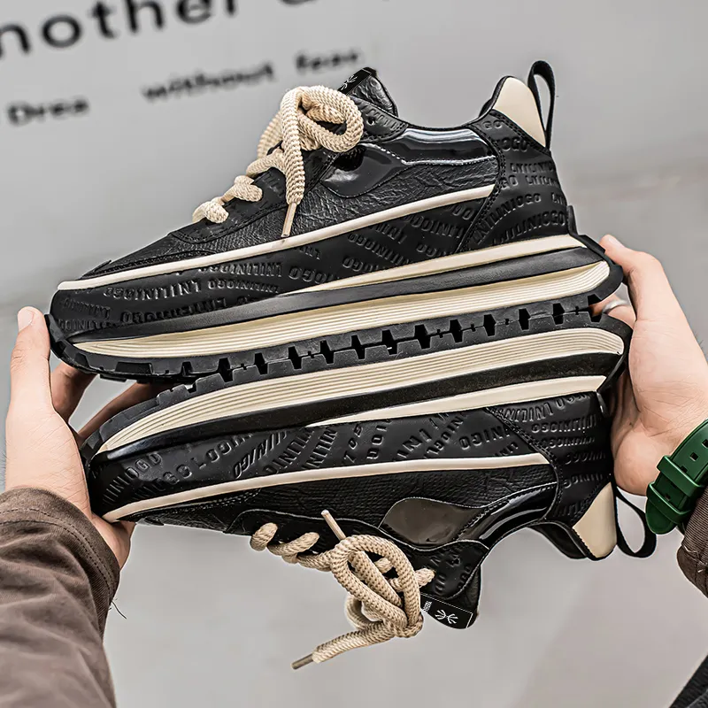 YUZHAOLIN Anti-Slip And Wear-Resistant Height Increasing Low-Top Casual Shoes Men's Box-14