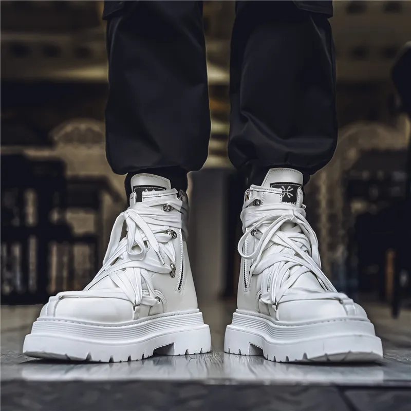 YUZHAOLIN Crew Martin Boot Men's-2