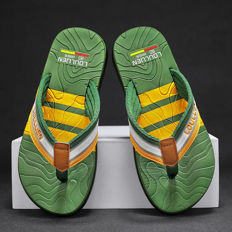 YUZHAOLIN Quiet Odor Resistant Abrasion Resistant Slip Resistant Flip Flops Men's-11