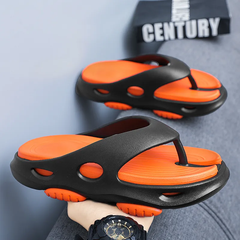YUZHAOLIN EVA Odor Resistant Abrasion Resistant Slip Resistant Flip Flops Men's-19
