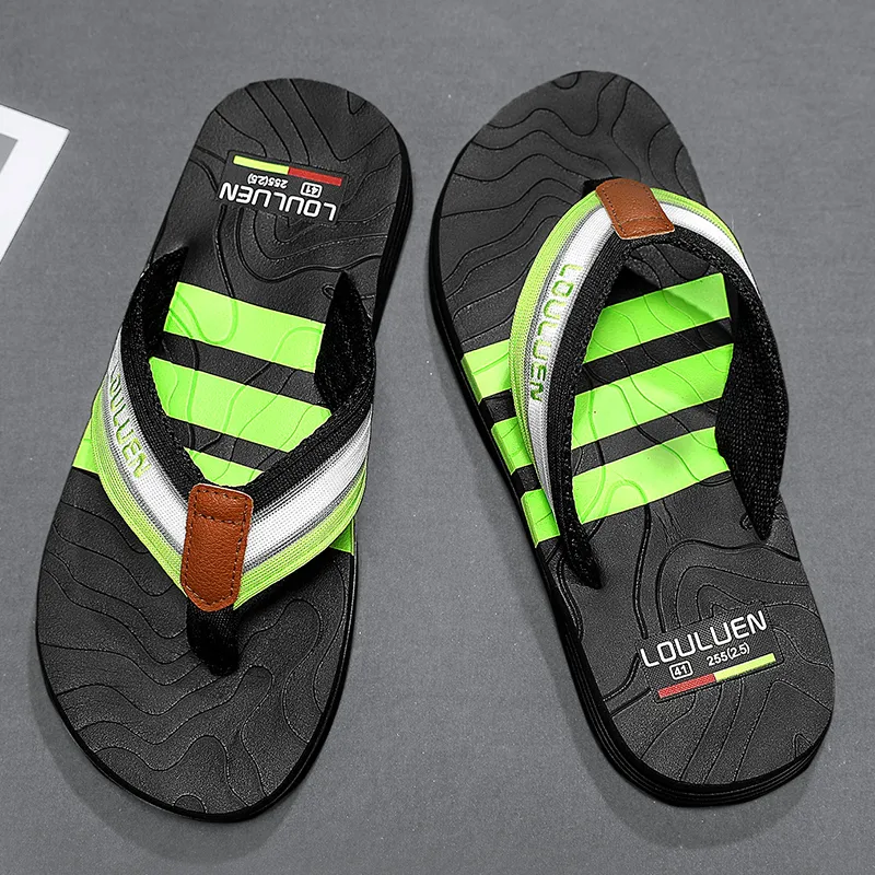 YUZHAOLIN Quiet Odor Resistant Abrasion Resistant Slip Resistant Flip Flops Men's-2