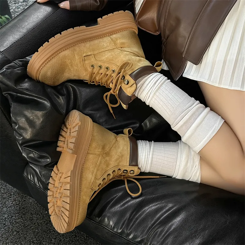 YUZHAOLIN Short Martin Boot Unisex-10