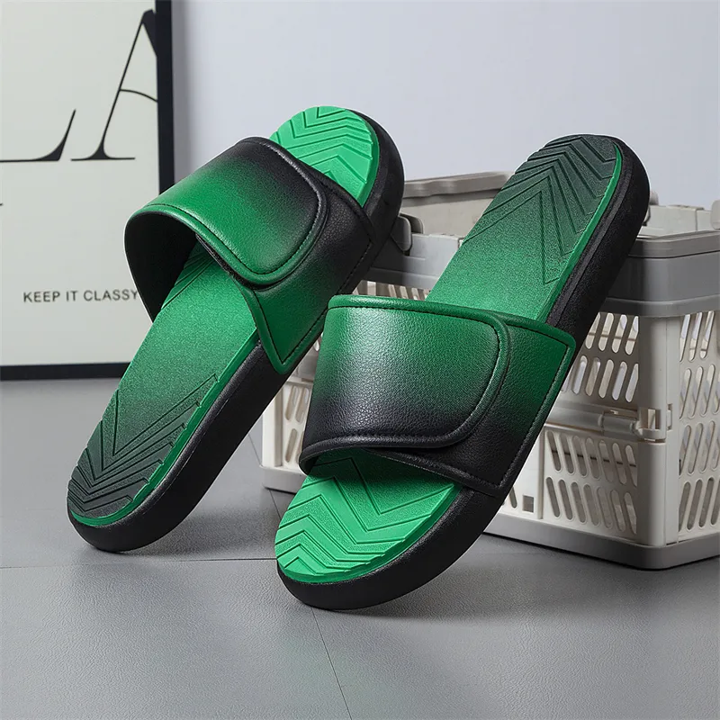 YUZHAOLIN Slip Resistant Abrasion Resistant Cushioning Slide Slippers Men's-4