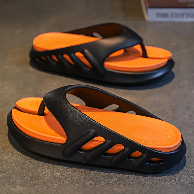 YUZHAOLIN EVA Quiet Odor Resistant Abrasion Resistant Slip Resistant Flip Flops Men's-2