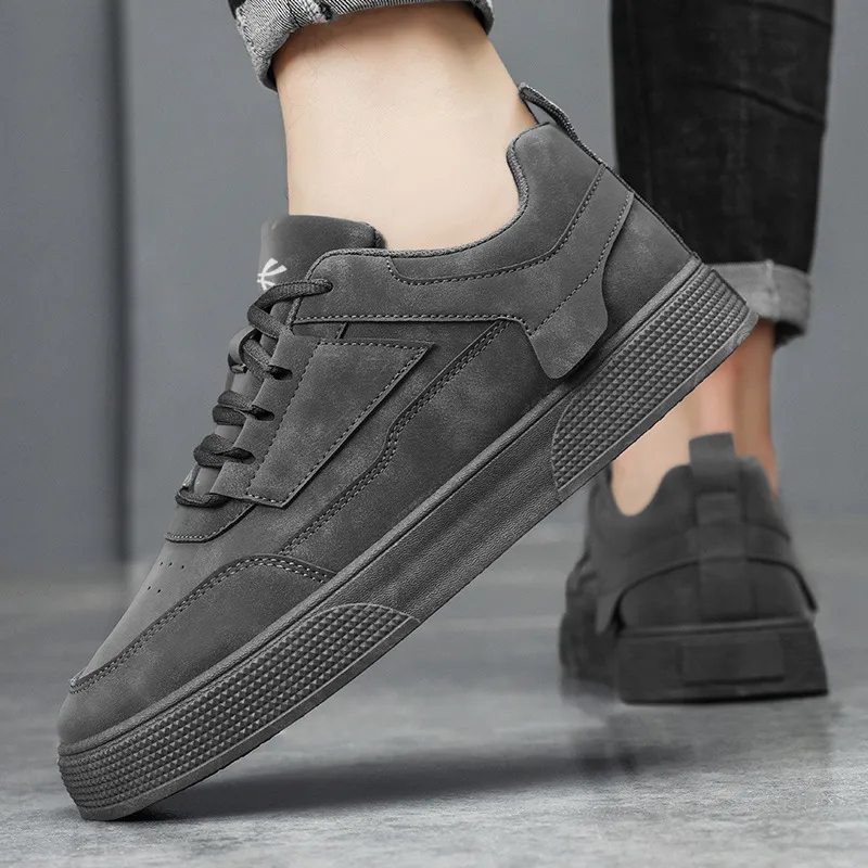 YUZHAOLIN Anti-Slip And Wear-Resistant Height Increasing Low-Top Skateboard Shoes Men's Box-3