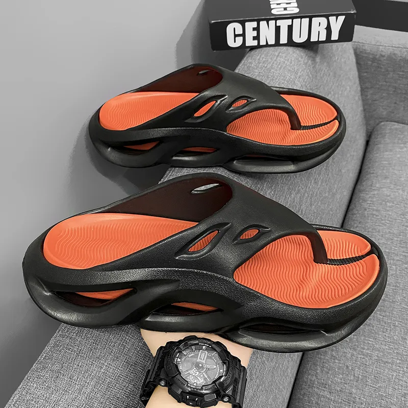 YUZHAOLIN EVA Quiet Odor Resistant Abrasion Resistant Slip Resistant Quick Dry Flip Flops Men's-12