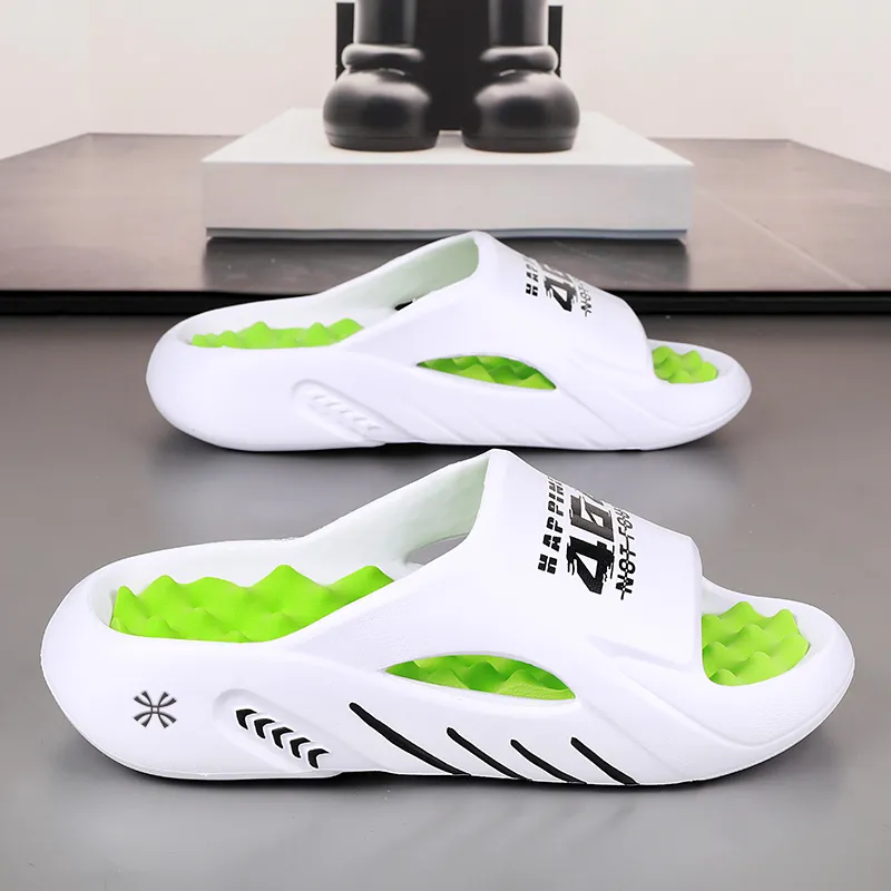 YUZHAOLIN EVA Odor Resistant Massage Slide Slippers Unisex-11