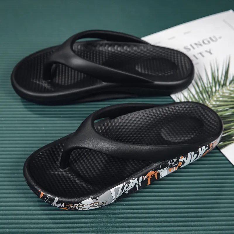 YUZHAOLIN Abrasion Resistant Slip Resistant Flip Flops Unisex-2