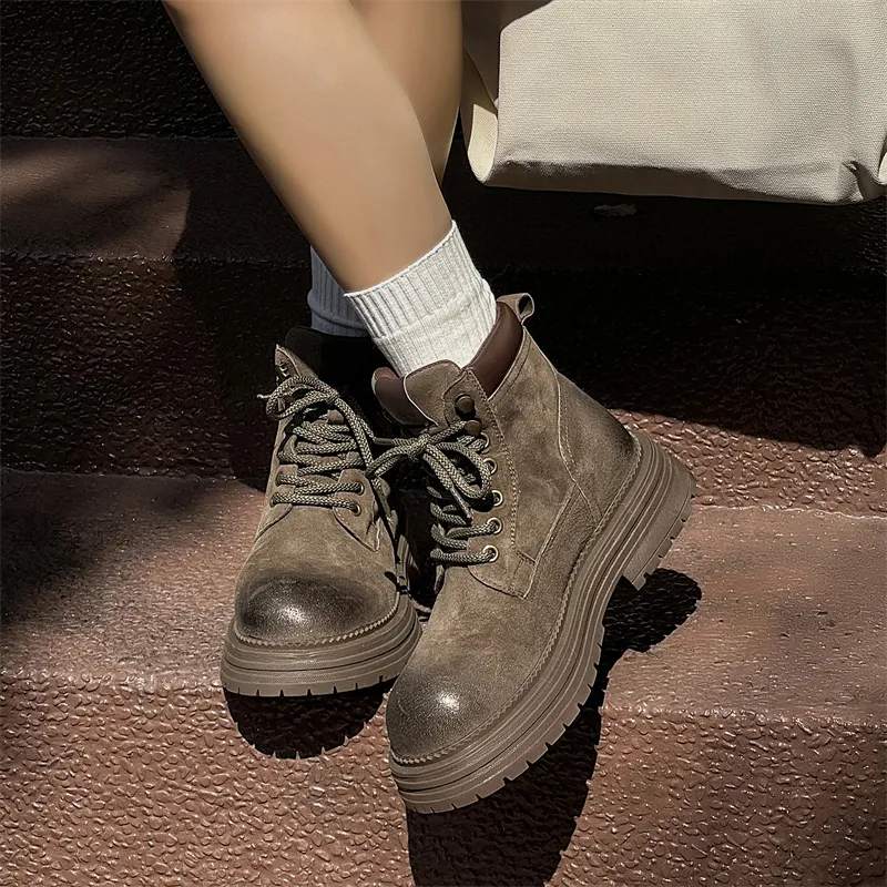 YUZHAOLIN Short Martin Boot Unisex-25